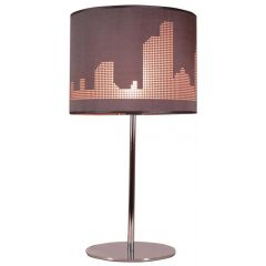 Candellux Manhattan 4155029 lampa stołowa 1x60 W chrom
