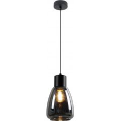 Candellux Moldo 3135080 lampa wisząca 1x40 W czarna-przydymiona