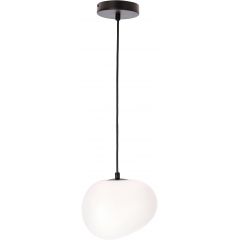 Candellux Stones 3135127 lampa wisząca 1x40 W biała-czarna