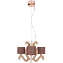 Candellux Ambrosia 3333888 lampa wisząca 3x40 W miedź