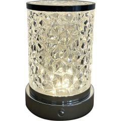 Candellux Brillo 4135806 lampa stołowa 1x2.5 W czarna-przezroczysta