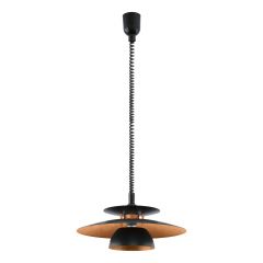 Eglo Brenda 31666 lampa wisząca 1x60 W czarna-miedź
