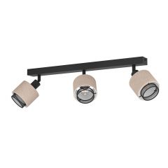 Eglo Rosley 43658 lampa podsufitowa 3x40 W czarna-beżowa