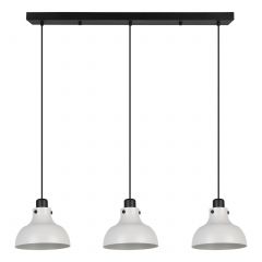 Eglo Matlock 43826 lampa wisząca 3x60 W czarna-szary/popielaty