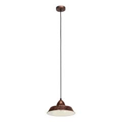 Eglo Auckland 49243 lampa wisząca 1x60 W miedź