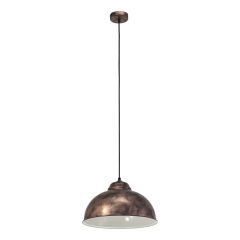 Eglo Truro 49248 lampa wisząca 1x60 W miedź