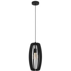 Eglo Bajazzara 900504 lampa wisząca 1x40 W czarna