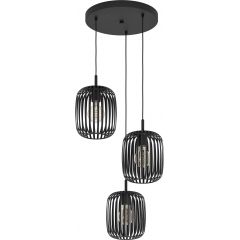 Eglo Romazzina 900686 lampa wisząca 3x40 W czarna