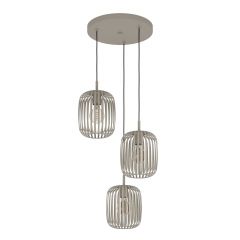 Eglo Romazzina 900687 lampa wisząca 3x60 W piaskowa