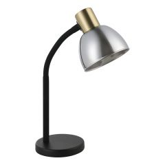 Eglo Macere 901062 lampa biurkowa 1x25 W czarna-mosiądz