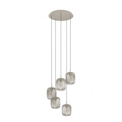 Eglo Romazzina 901125 lampa wisząca 5x60 W piaskowa