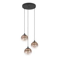 Eglo Ariscani 901925 lampa wisząca 3x40 W brązowa