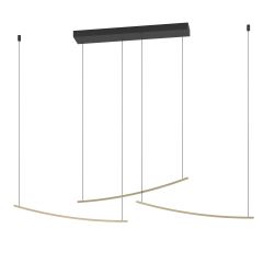 Eglo Villeggi 902167 lampa wisząca 1x22 W mosiądz