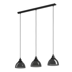 Eglo Beleser 98384 lampa wisząca 3x60 W czarna