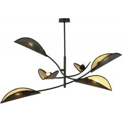 Emibig Lotus 11066 lampa podsufitowa 6x40 W czarny