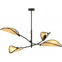 Emibig Lotus 11084 lampa podsufitowa 4x40 W czarny