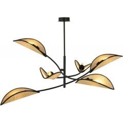 Emibig Lotus 11086 lampa podsufitowa 6x40 W czarny