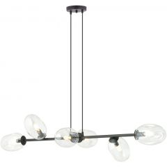 Emibig Pandora 12626 lampa wisząca 6x10 W czarna