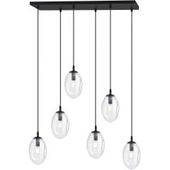 Emibig Astral 12656 lampa wisząca 6x10 W czarna