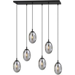 Emibig Astral 12666 lampa wisząca 6x10 W czarna