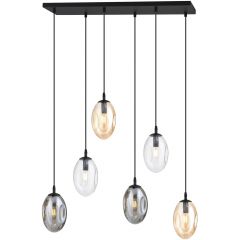 Emibig Astral 12686M1 lampa wisząca 6x10 W czarna