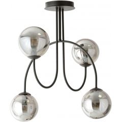 Emibig Archi 12874A lampa podsufitowa 4x10 W czarna