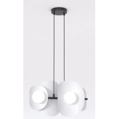 Emibig Elementi 14944 lampa wisząca 4x8 W szary/popielaty