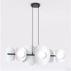 Emibig Elementi 14946 lampa wisząca 6x8 W szary/popielaty