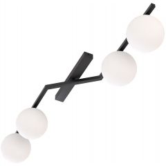 Emibig Naton 15084 lampa podsufitowa 4x10 W czarna