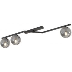 Emibig Naton 15093 lampa podsufitowa 3x10 W czarna-przydymiona