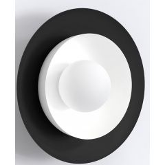 Emibig Poppi 1519K1 kinkiet 1x8 W biały-czarny