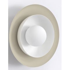 Emibig Poppi 1520K1 kinkiet 1x8 W czarny-beżowy