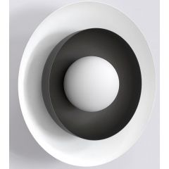 Emibig Poppi 1521K1 kinkiet 1x8 W biały-czarny