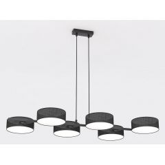 Emibig Drumz 15626 lampa wisząca 6x10 W czarna