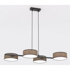 Emibig Drumz 15634 lampa wisząca 4x10 W brązowa