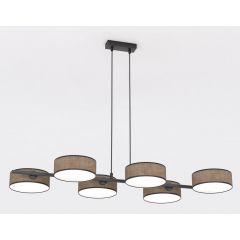 Emibig Drumz 15636 lampa wisząca 6x10 W brązowa