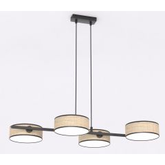 Emibig Drumz 15654 lampa wisząca 4x10 W beżowa