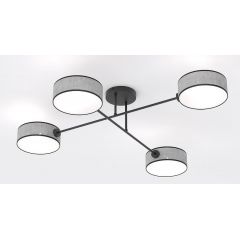 Emibig Maga 15704 lampa podsufitowa 4x10 W szara