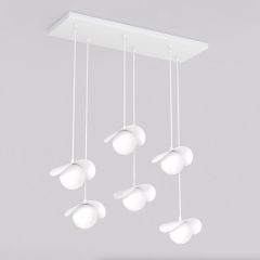 Emibig Ritual 15846 lampa wisząca 6x8 W biała