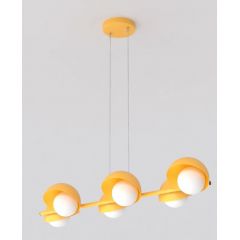 Emibig Boom 15916 lampa wisząca 6x8 W pomarańczowa