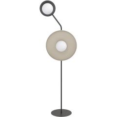 Emibig Kiss 1608LP2 lampa stojąca 2x8 W czarna-kremowa