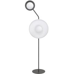 Emibig Kiss 1609LP2 lampa stojąca 2x8 W biała-czarna