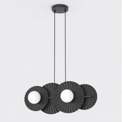 Emibig Umbra 17264 lampa wisząca 4x8 W czarna