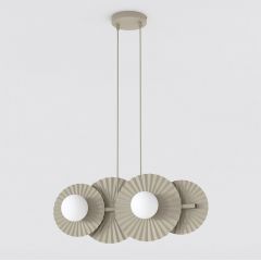 Emibig Umbra 17284 lampa wisząca 4x8 W brązowa