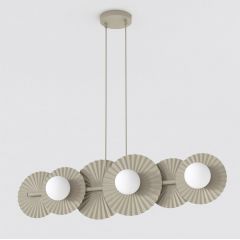 Emibig Umbra 1728/6 lampa wisząca 6x8 W brązowa