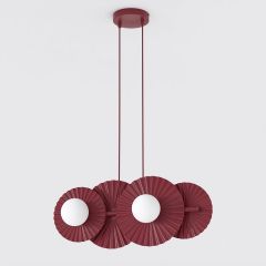 Emibig Umbra 17294 lampa wisząca 4x8 W burgund