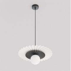 Emibig Umbra 17301 lampa wisząca 1x8 W biała-czarna