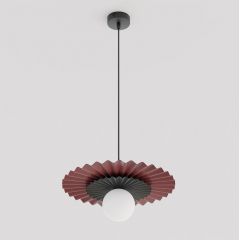 Emibig Umbra 17321 lampa wisząca 1x8 W czarna-burgund