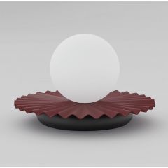 Emibig Umbra 1732LN1 lampa stołowa 1x8 W czarna-burgund