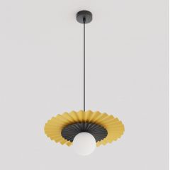 Emibig Umbra 17331 lampa wisząca 1x8 W czarna-pomarańczowa